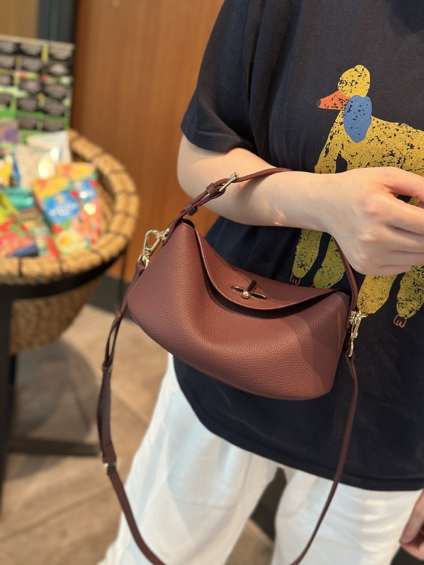 Genuine Leather Crossbody Shoulder Bag