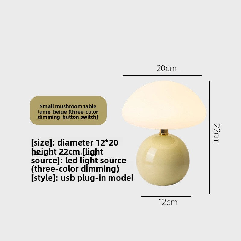 Mushroom Shape USB LED Table Lamp Night Light