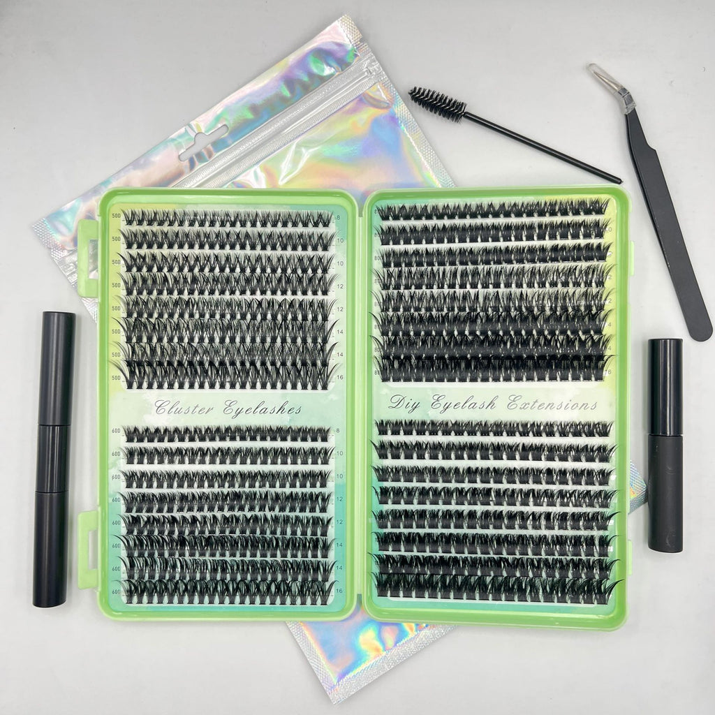 Synthetic False Eyelashes with Application Kit