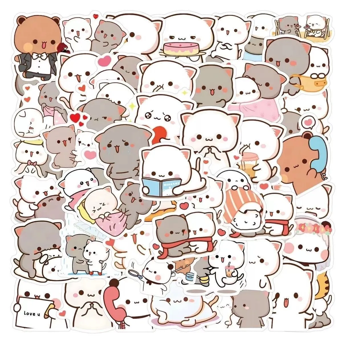 Cartoon Bear Waterproof Stickers