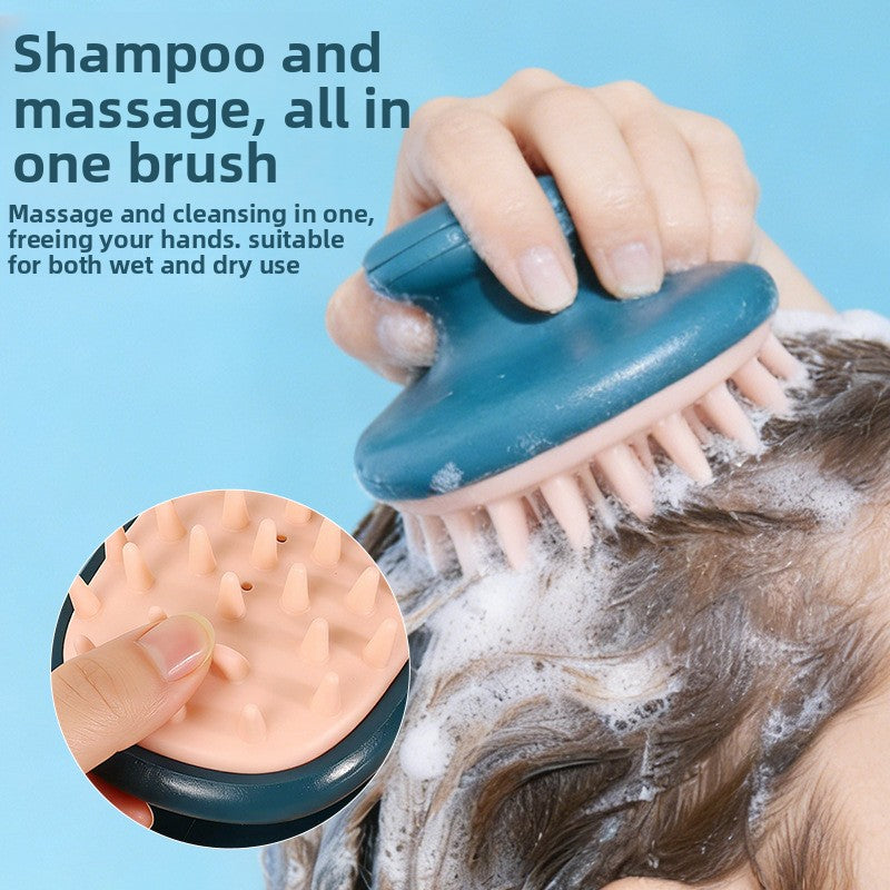 Hair-washing brush and shampoo comb