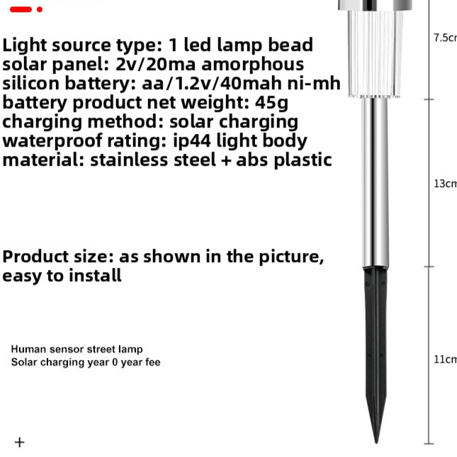 Solar Powered Outdoor Garden Light