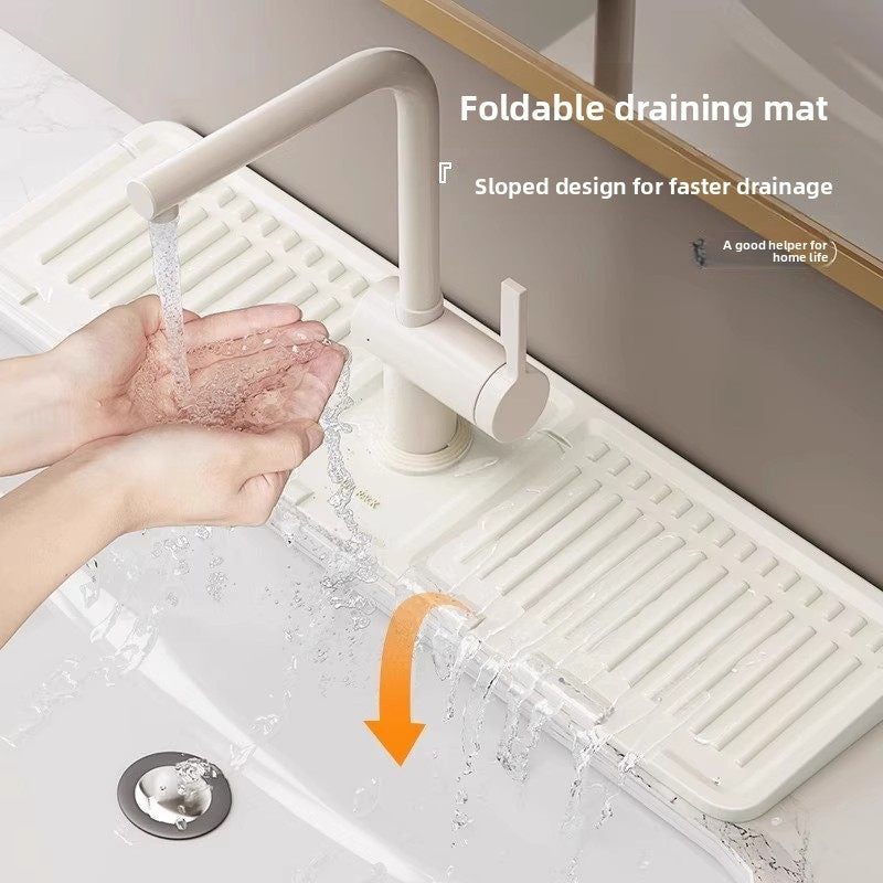 Silicone sink drain mat