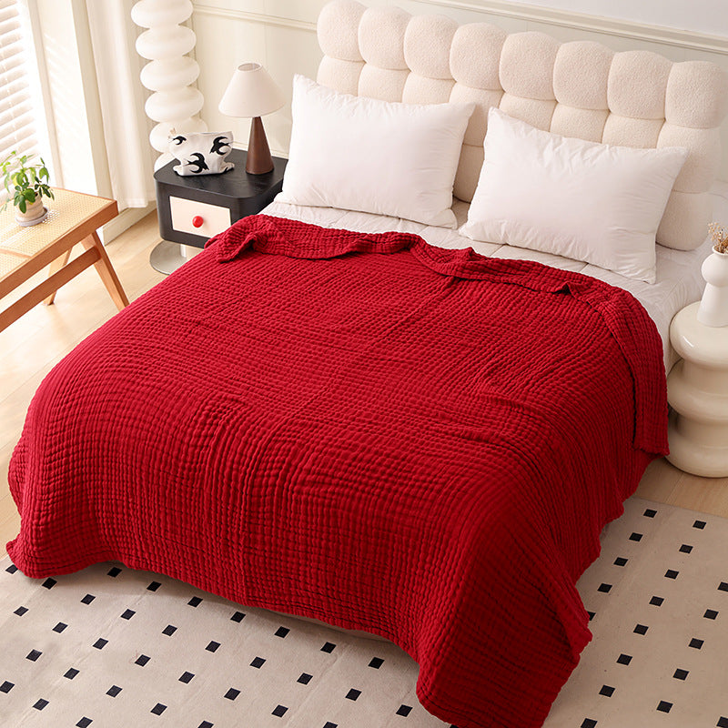 Breathable Cotton Gauze Bed Cover