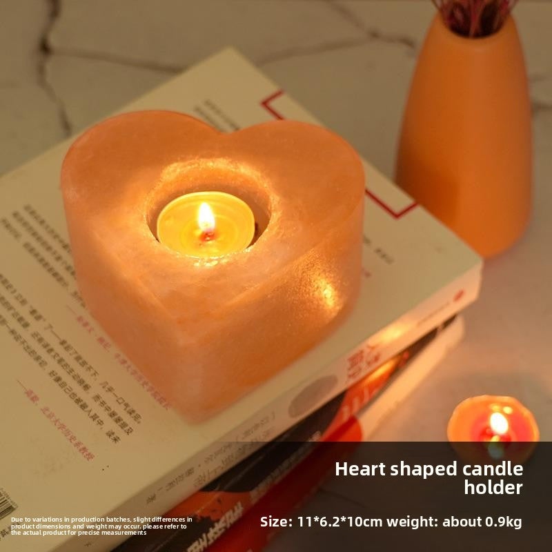 Himalayan Salt Crystal Candle Holder Night Light