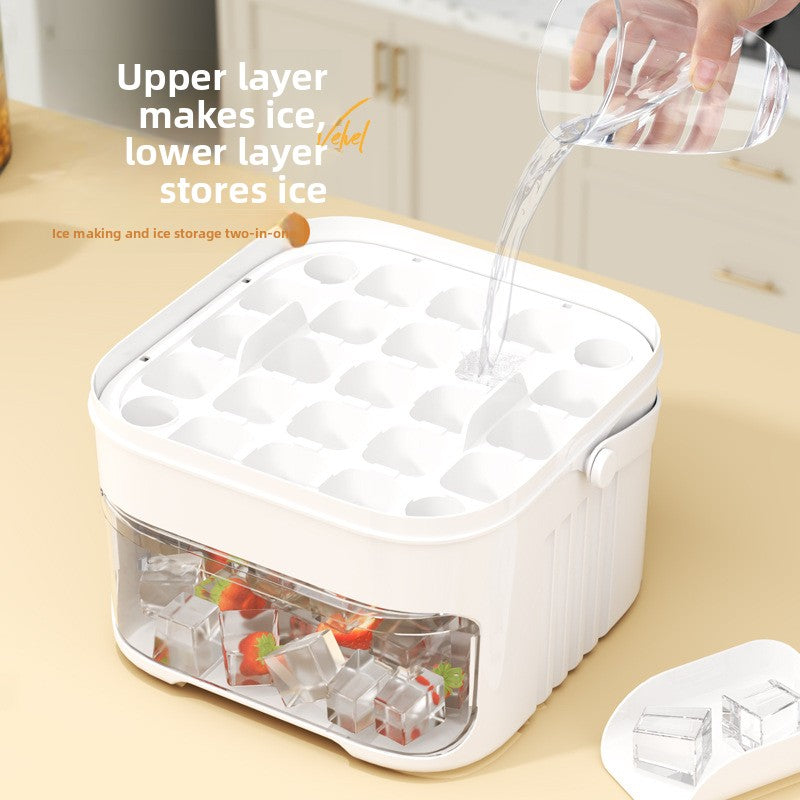 Plastic Ice Cube Tray with Shovel