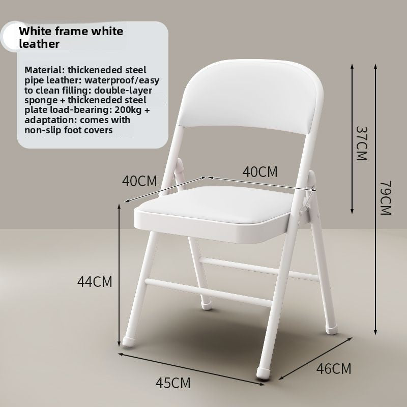 Folding Chair with Heavy Duty Metal Frame