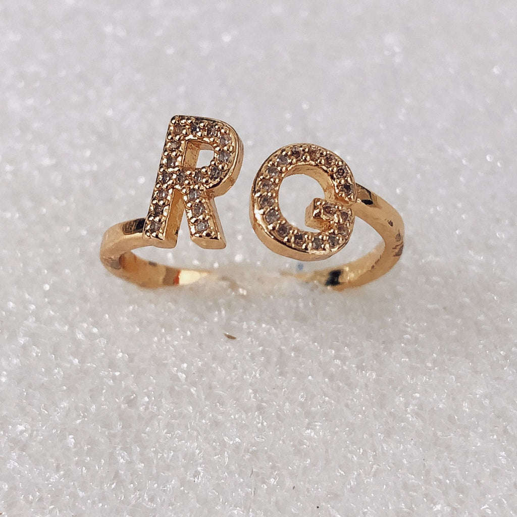 Copper Inlaid Zircon Fruit Design Ring