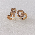 Copper Inlaid Zircon Fruit Design Ring