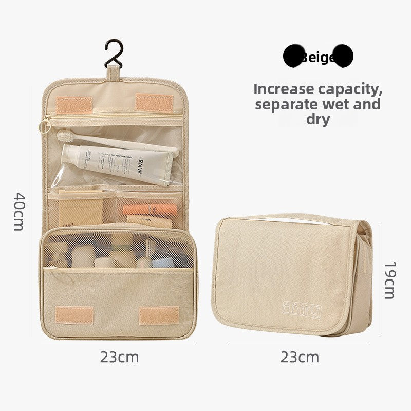 Travel Hanging Toiletry Bag with Dry Wet Separation