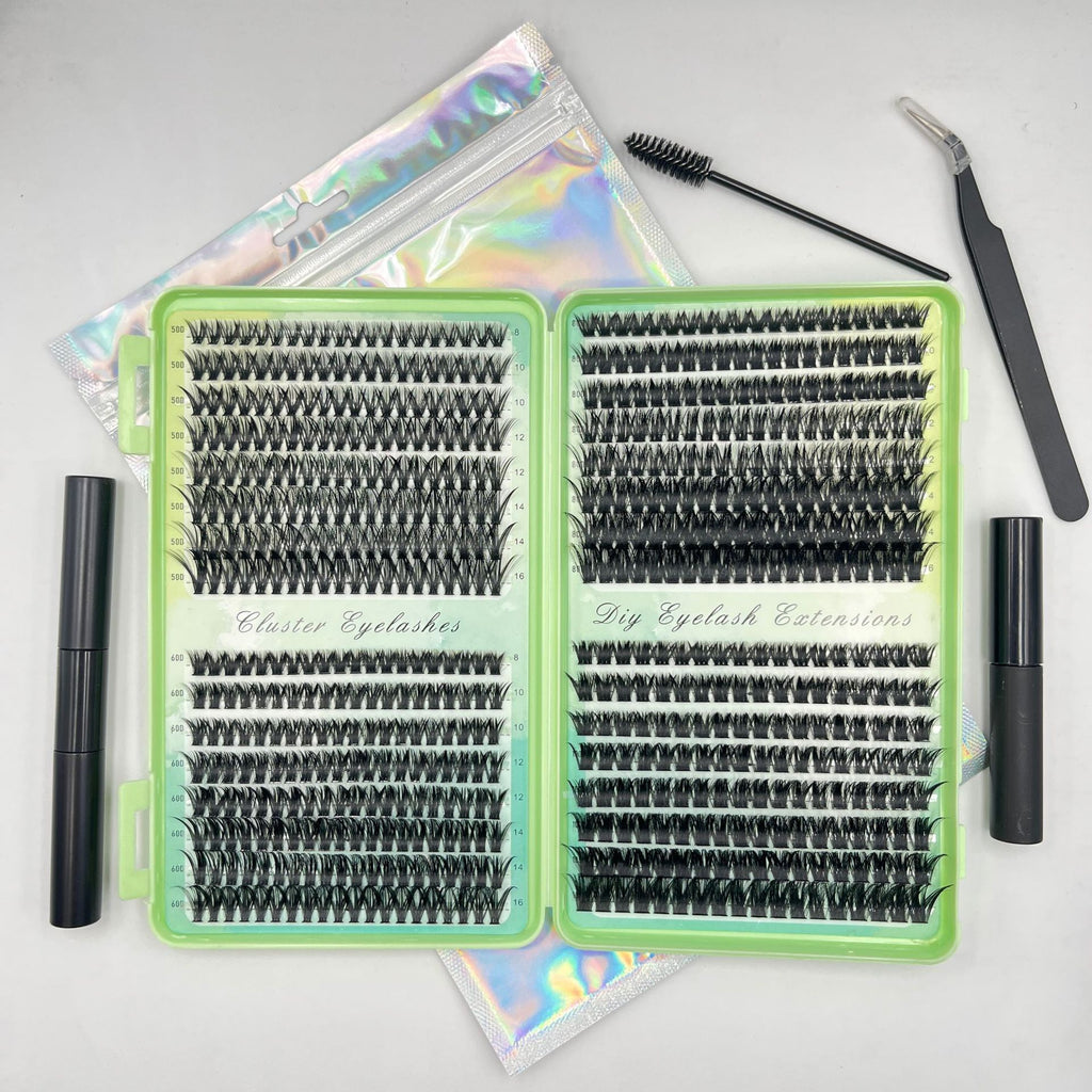 Synthetic False Eyelashes with Application Kit