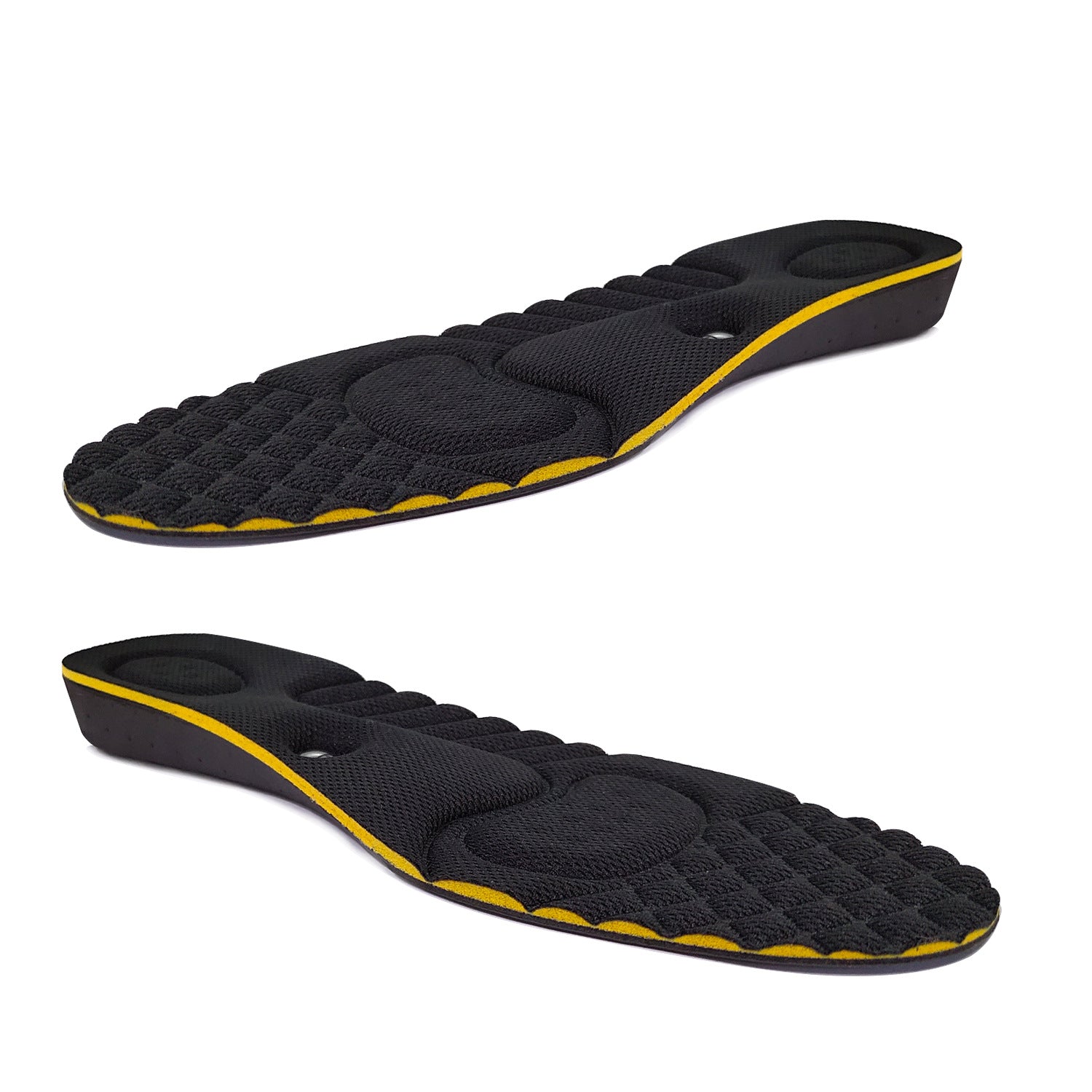 Breathable height-increasing half insoles