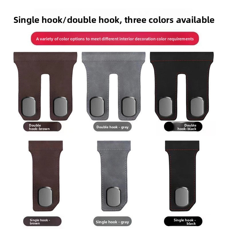 Car Glove Box Hook with Suede Finish