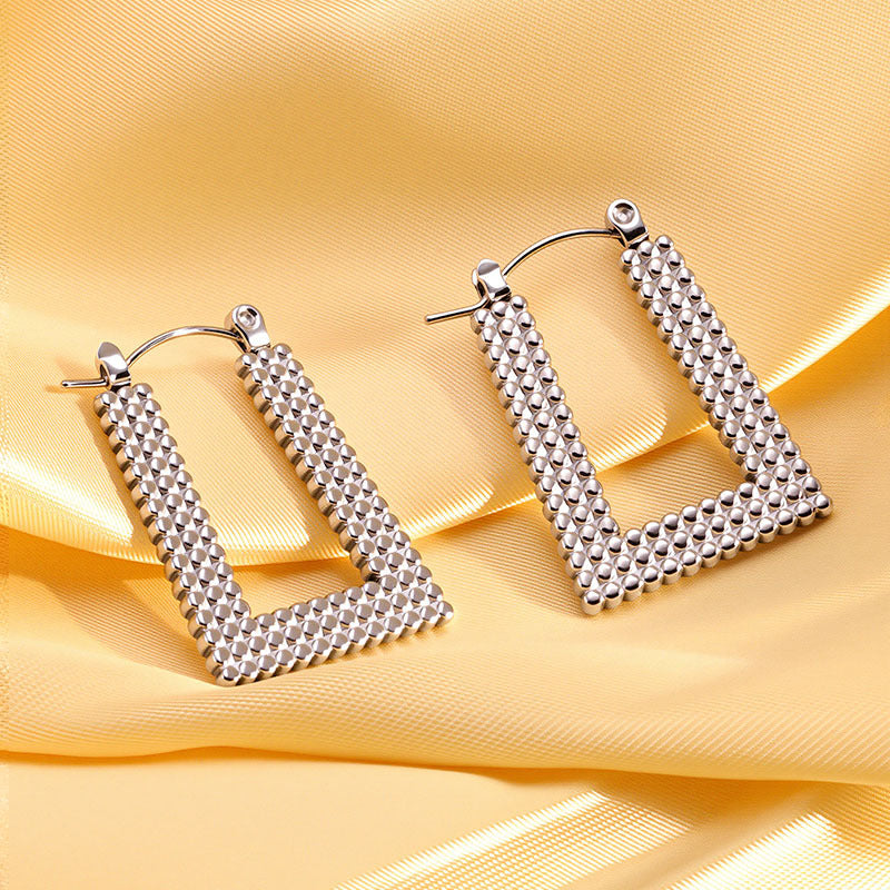 Stainless Steel U-Shape Earrings