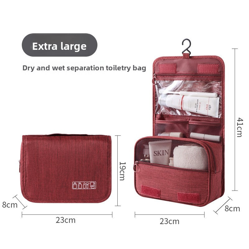 Travel Hanging Toiletry Bag with Dry Wet Separation