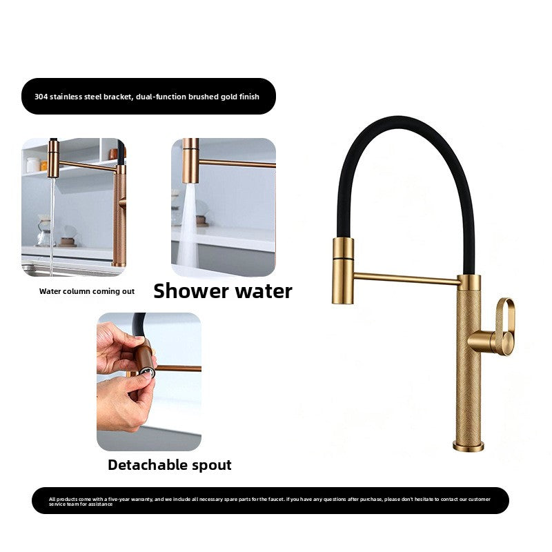 Stainless Steel Pull Out Kitchen Faucet