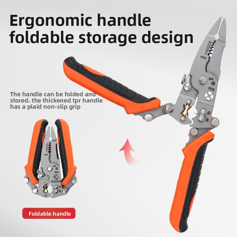 Multifunctional Folding Electrician Wire Stripping Tool