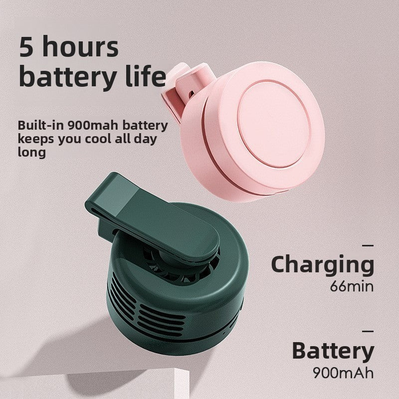 Rechargeable Bladeless Mini Fan with Waist Strap