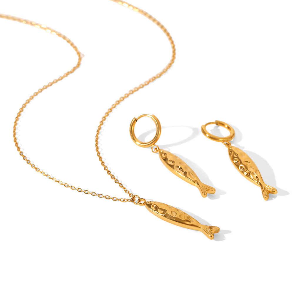 Fish Shape Stainless Steel Earrings