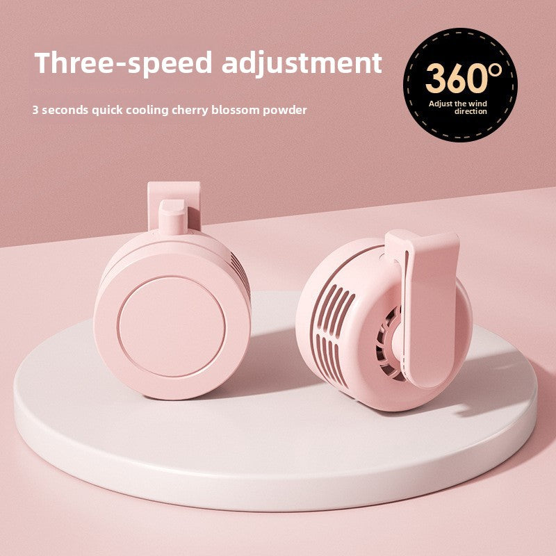 Rechargeable Bladeless Mini Fan with Waist Strap
