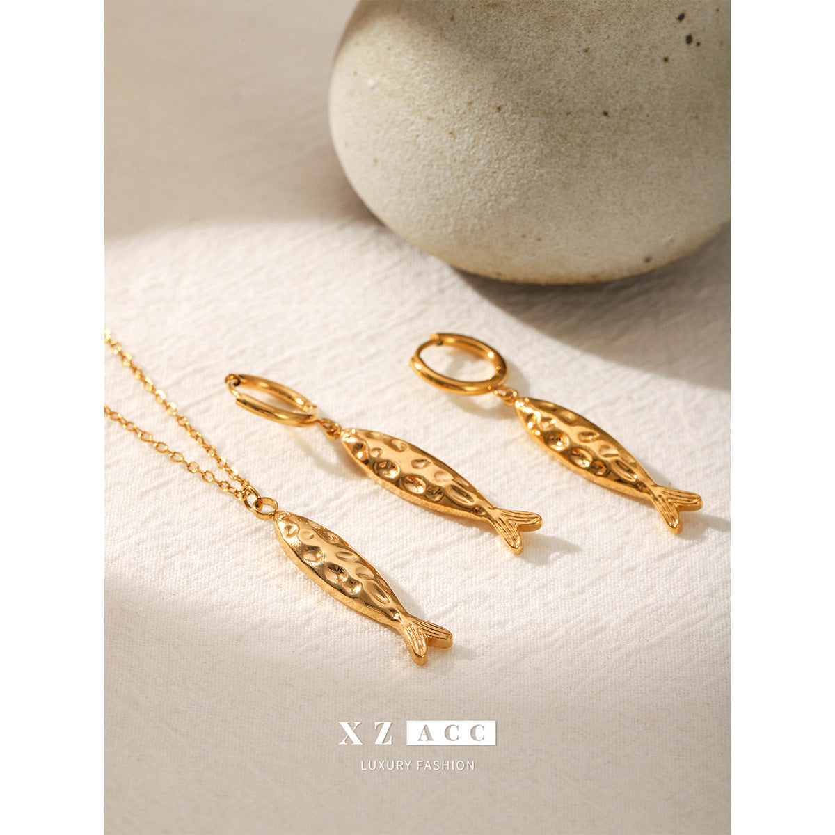 Fish Shape Stainless Steel Earrings