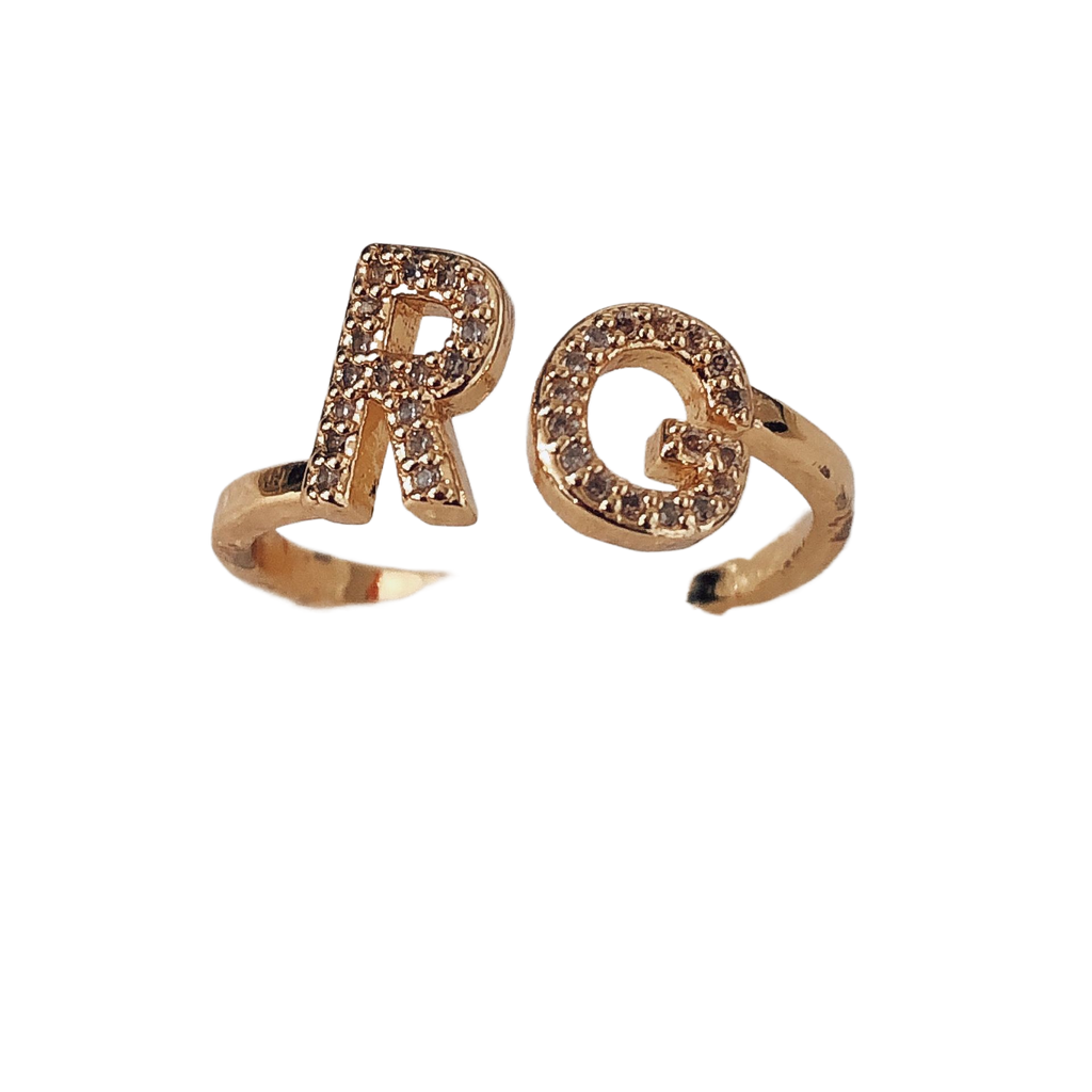 Copper Inlaid Zircon Fruit Design Ring