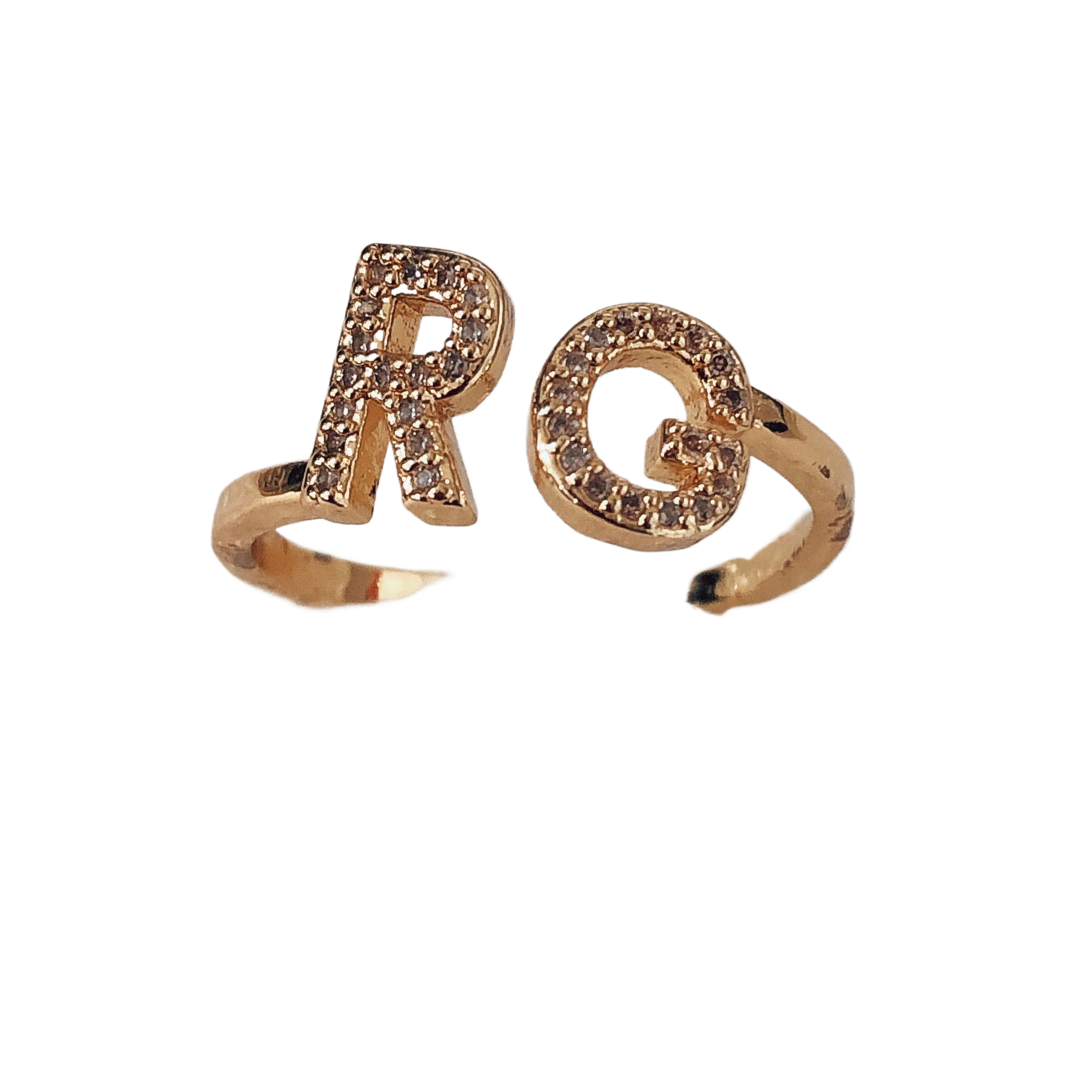Copper Inlaid Zircon Fruit Design Ring