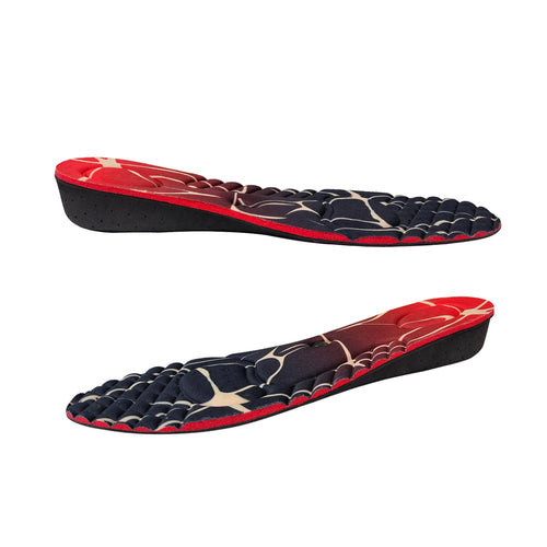 Breathable height-increasing half insoles