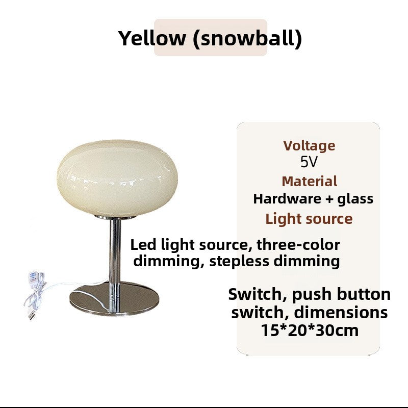 Nordic Creative USB Bedside Table Lamp with Dimmable Light