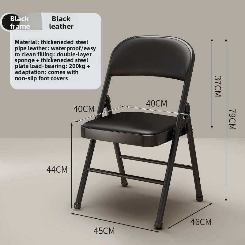 Folding Chair with Heavy Duty Metal Frame