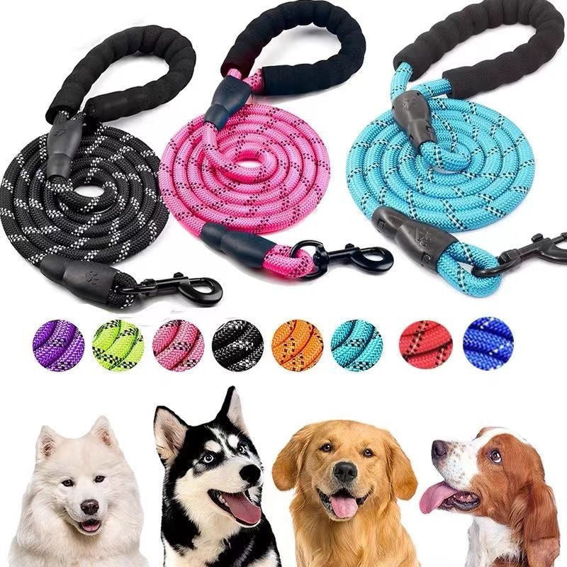Reflective Adjustable Dog Leash and Collar Set