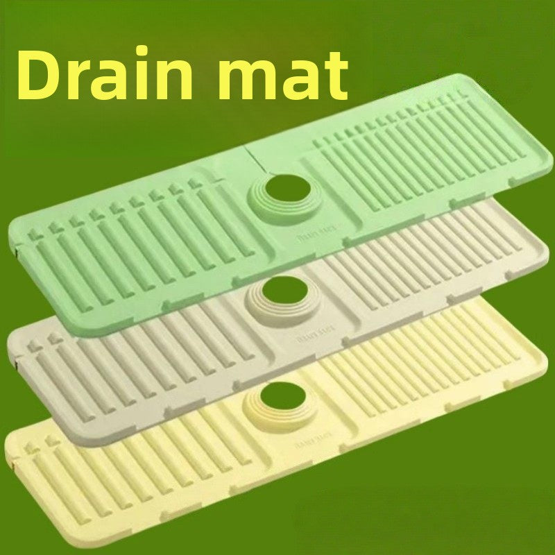 Silicone sink drain mat