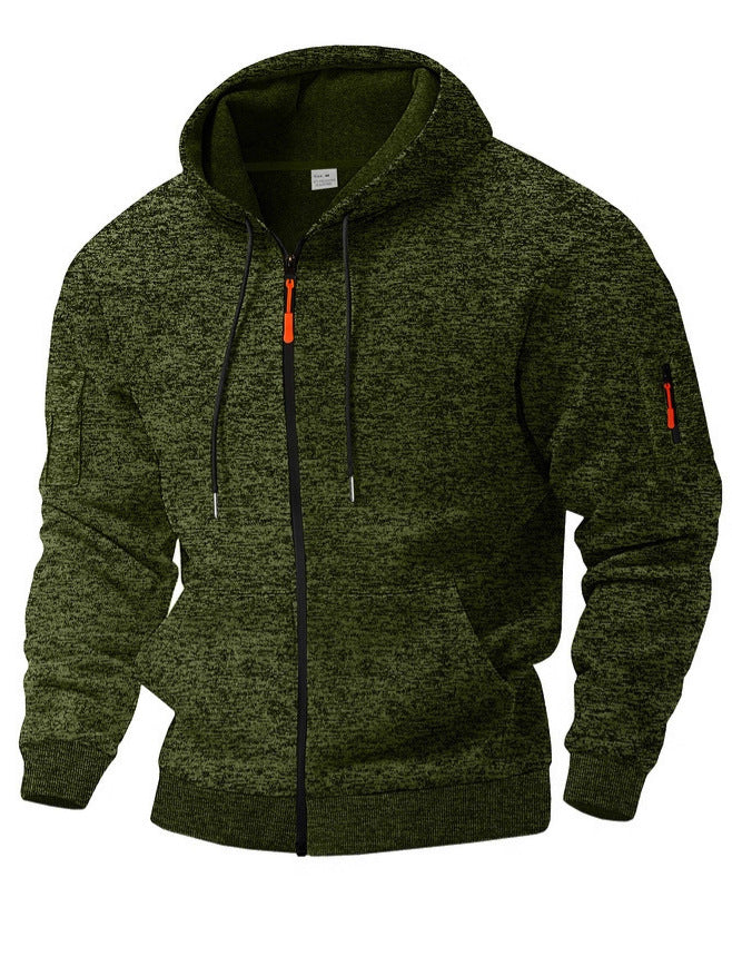 Heavyweight Cationic Fleece Zipper Hoodie