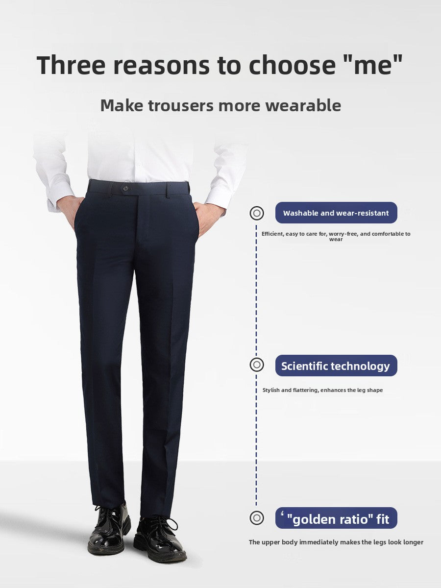 Men's Business Straight Leg Trousers