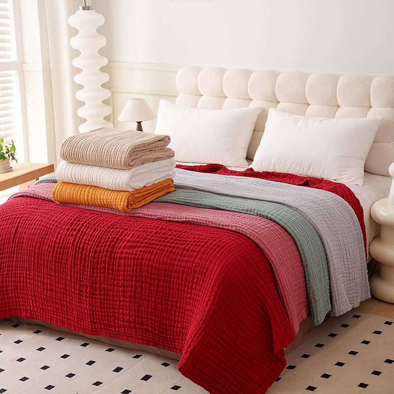 Breathable Cotton Gauze Bed Cover