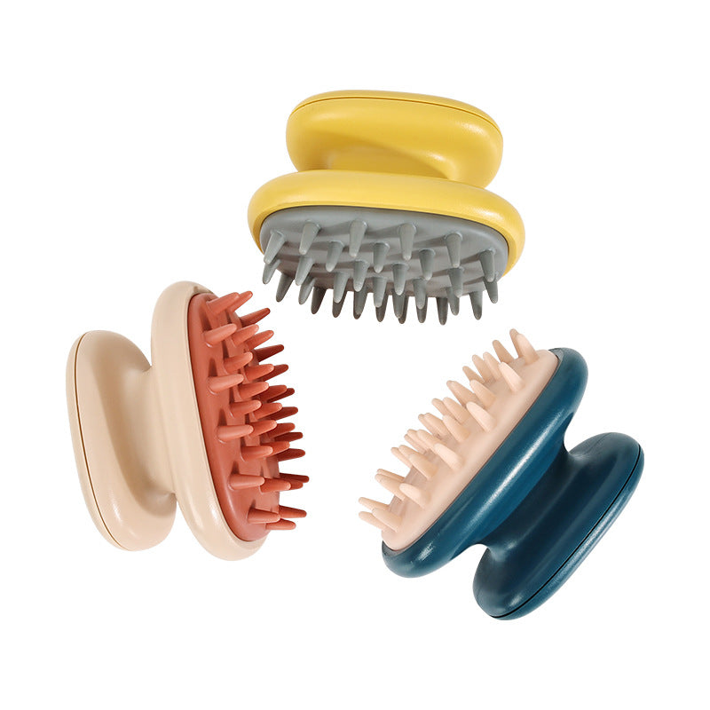 Hair-washing brush and shampoo comb