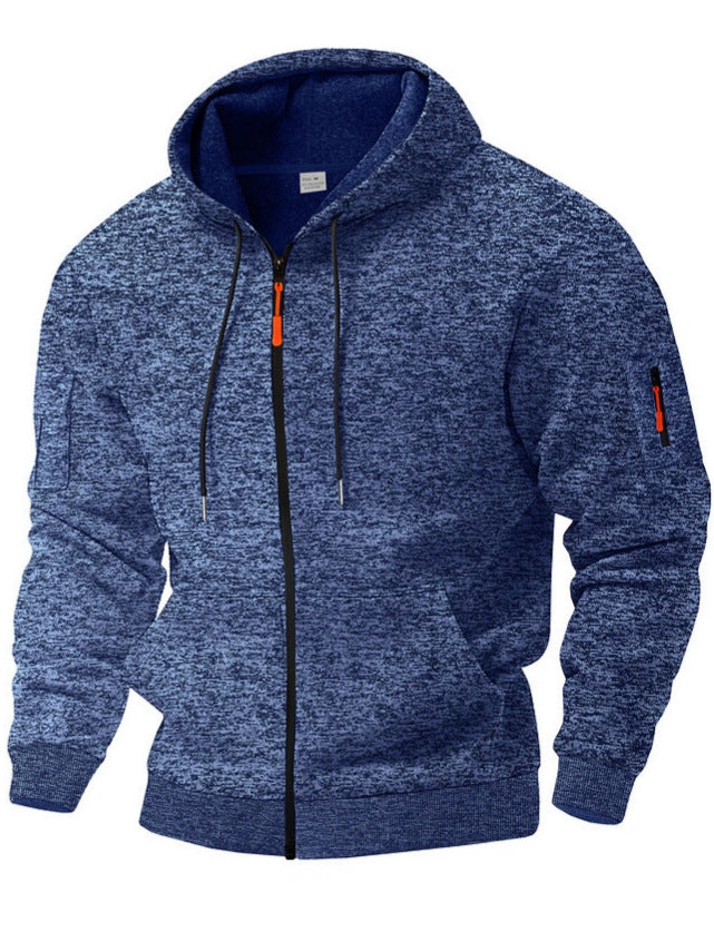 Heavyweight Cationic Fleece Zipper Hoodie