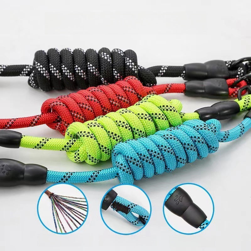 Reflective Adjustable Dog Leash and Collar Set
