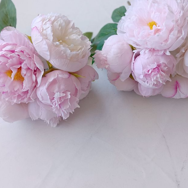Simulated Peony Bouquet Silk Artificial Flowers