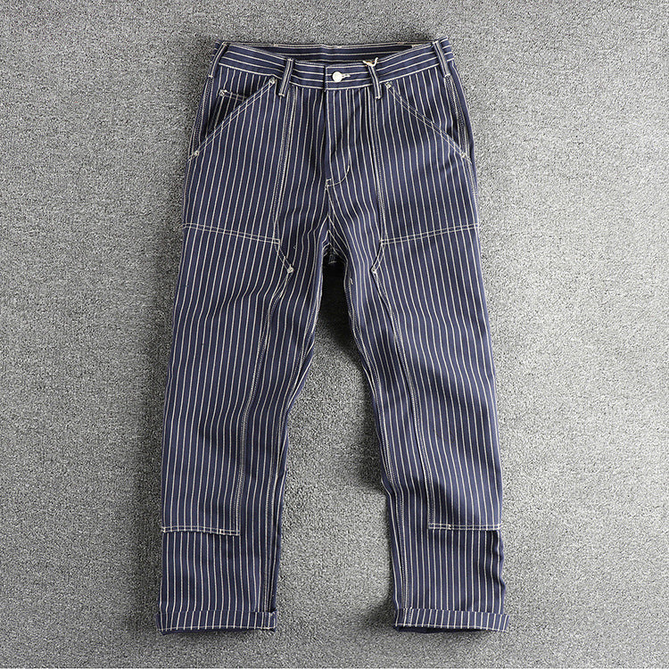 Ame-Kaji Workwear Straight-Leg Trousers