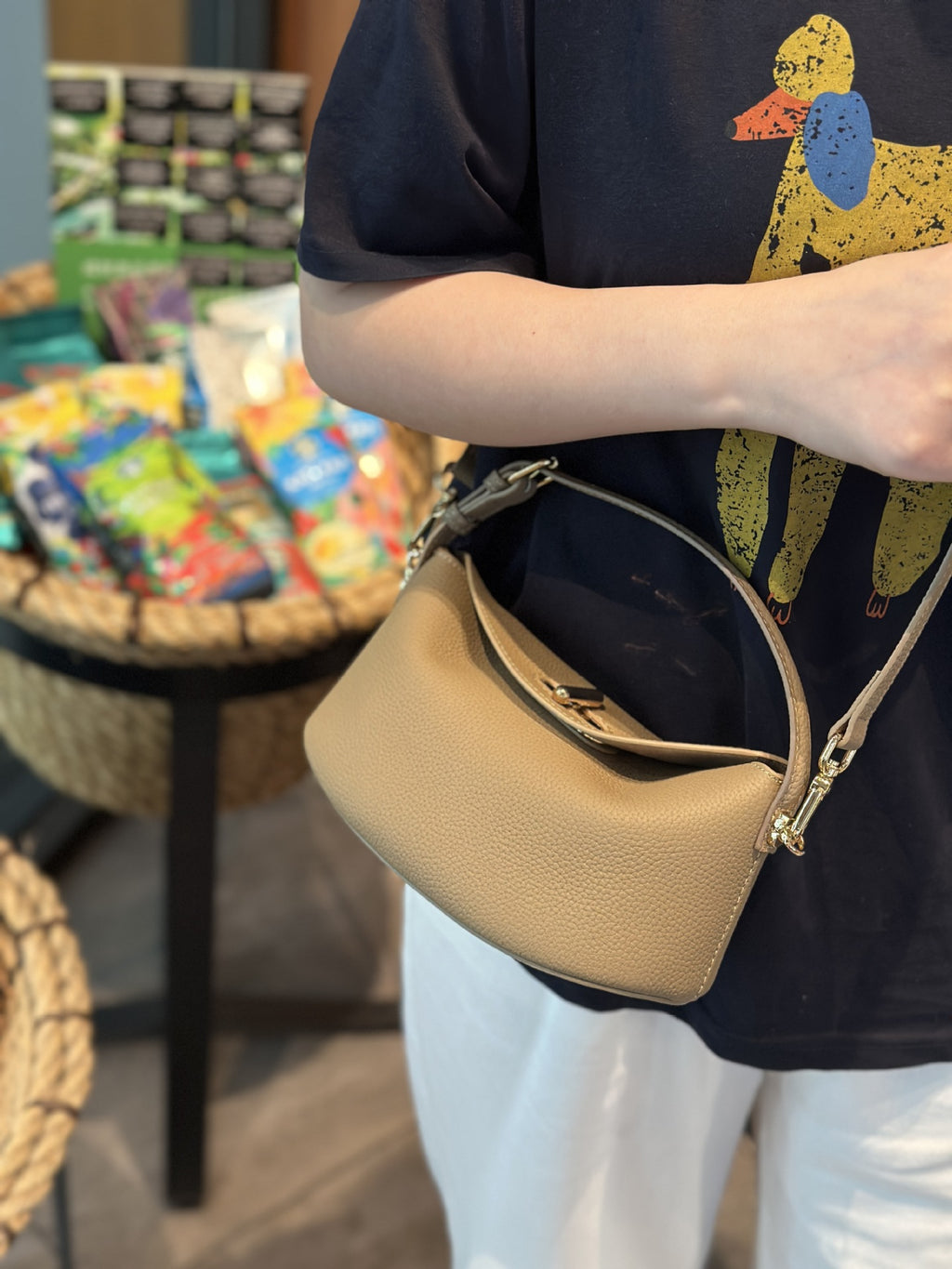 Genuine Leather Crossbody Shoulder Bag