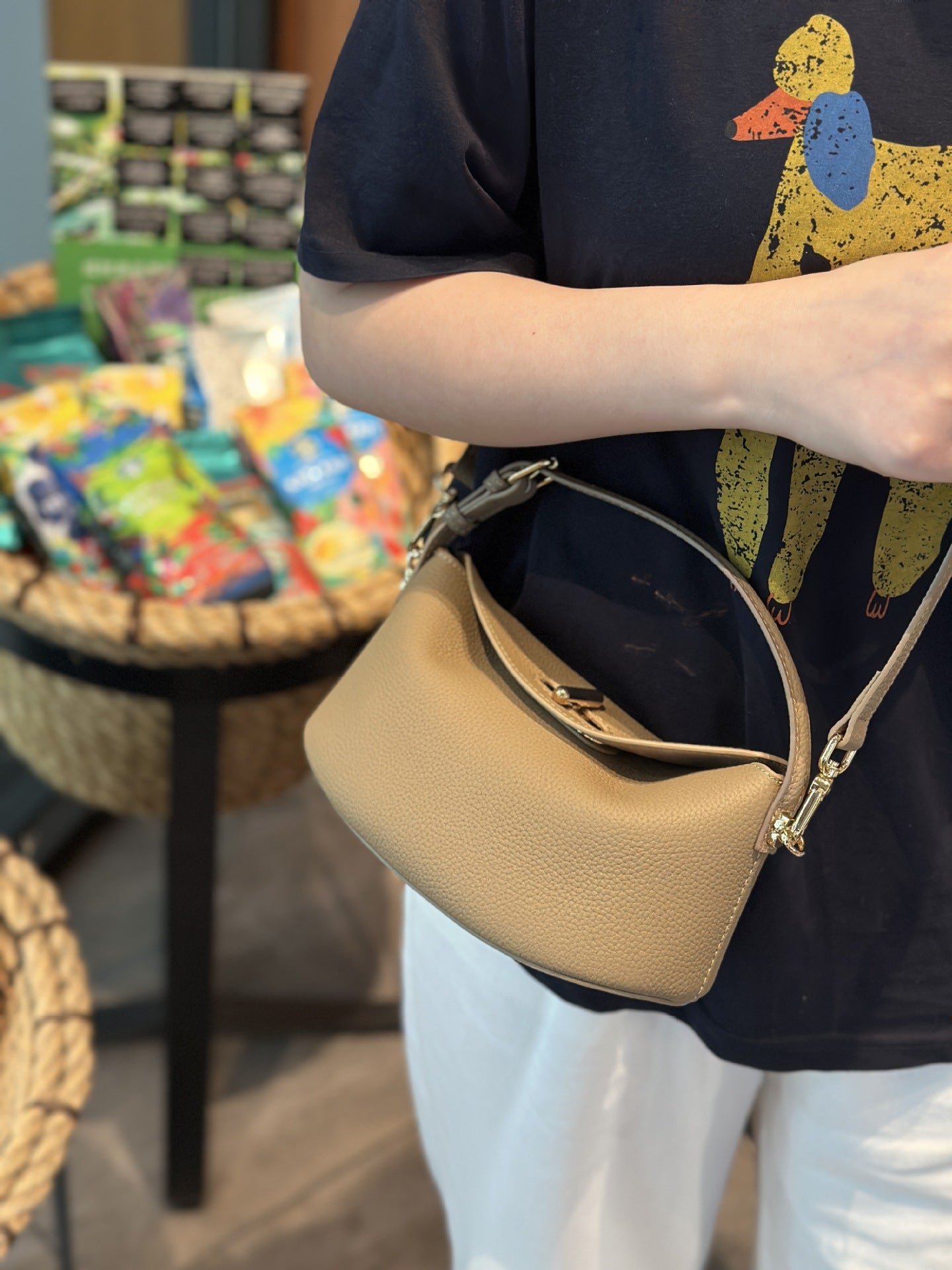 Genuine Leather Crossbody Shoulder Bag