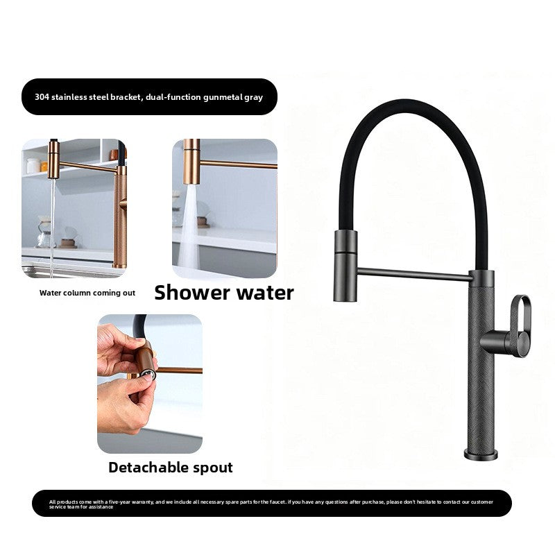 Stainless Steel Pull Out Kitchen Faucet