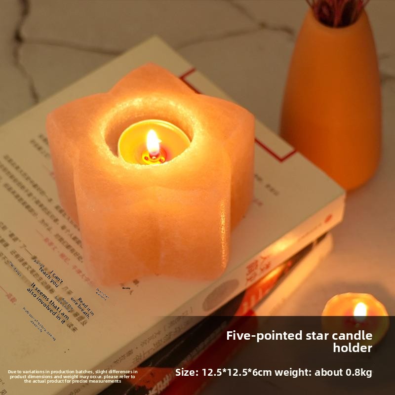 Himalayan Salt Crystal Candle Holder Night Light