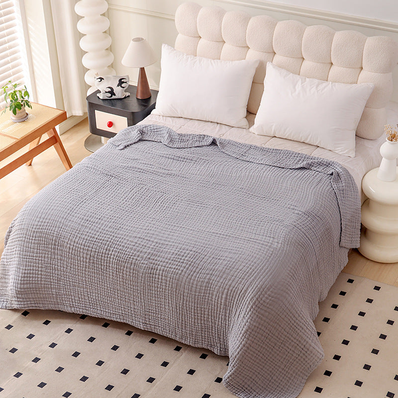 Breathable Cotton Gauze Bed Cover