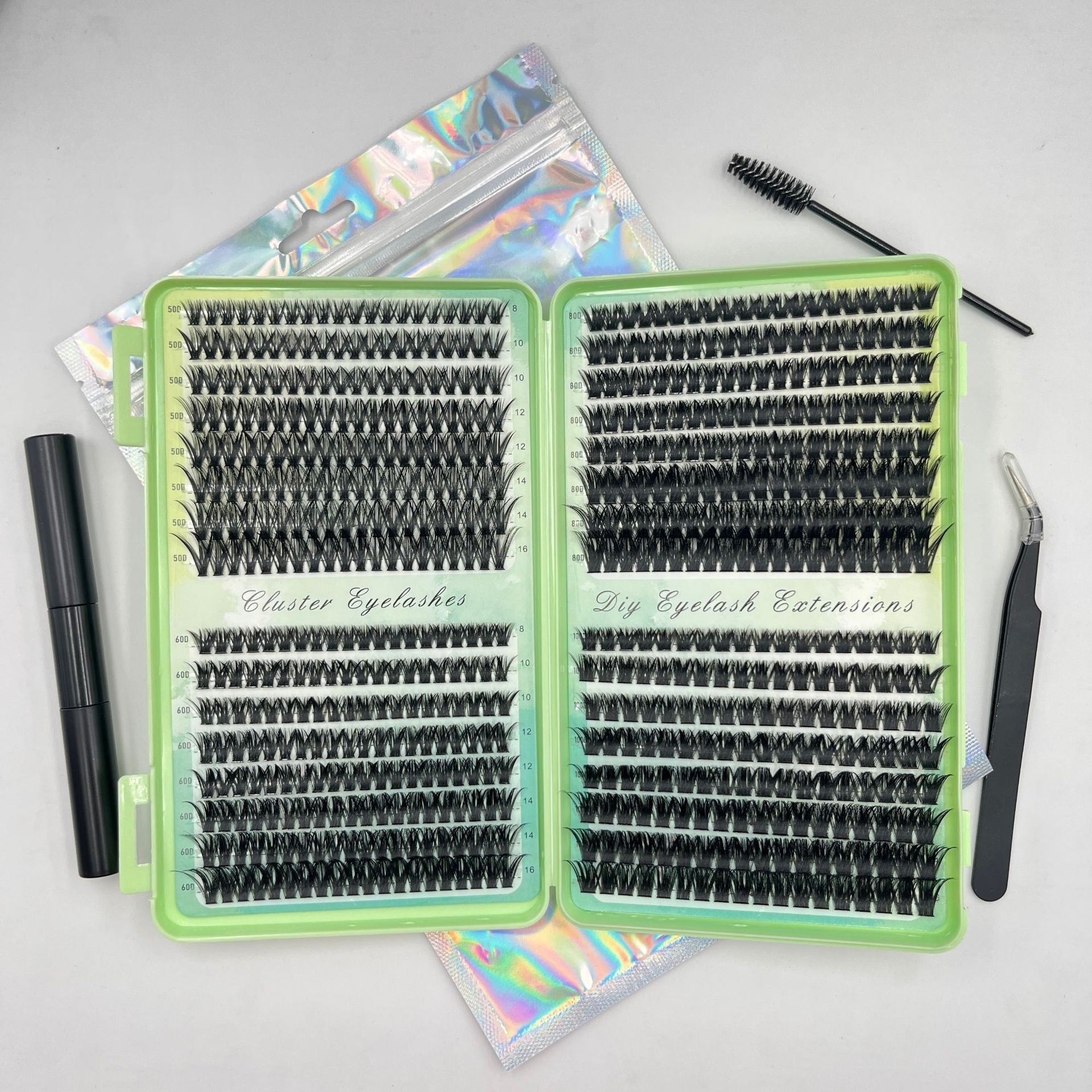 Synthetic False Eyelashes with Application Kit