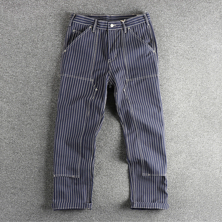 Ame-Kaji Workwear Straight-Leg Trousers