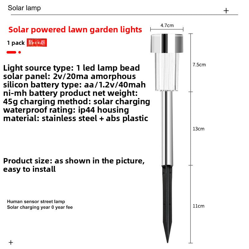 Solar Powered Outdoor Garden Light