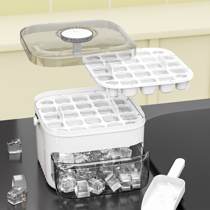 Plastic Ice Cube Tray with Shovel