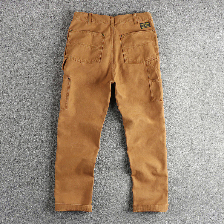 Ame-Kaji Workwear Straight-Leg Trousers